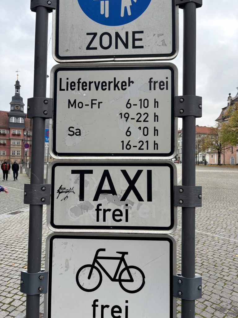 Ferienwohnung Karlstraße Eisenach – Fußgängerzone mit eingeschränkten Lieferzeiten