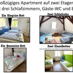Ferienwohnung Pfarrberg Eisenach mit 3 Schlafzimmern und 8 Schlafmöglichkeiten