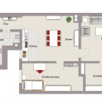 Grundriss der Ferienwohnung Karlstraße in Eisenach