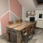 Esstisch in der Küche der Ferienwohnung Pfarrberg Eisenach