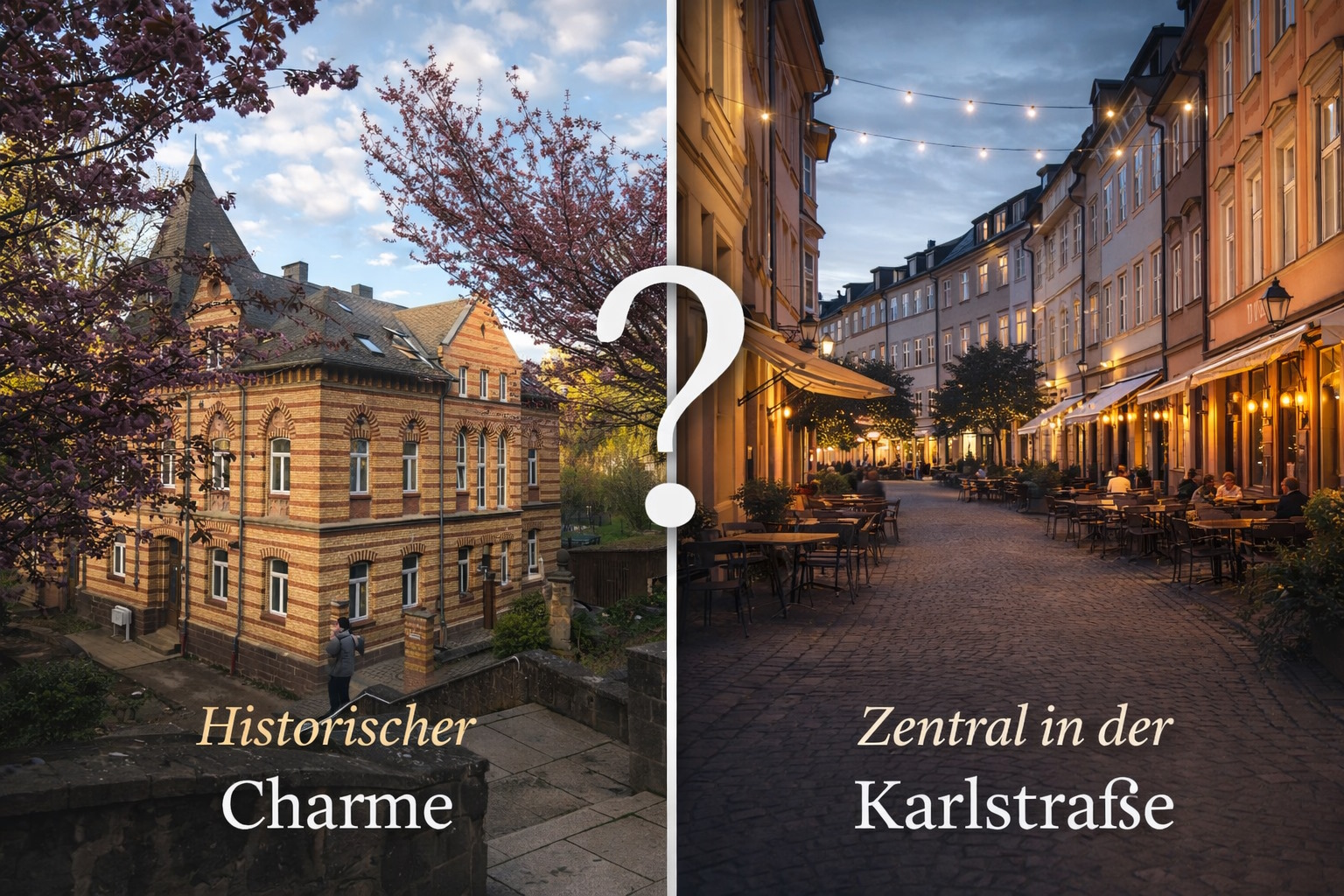 Ferienwohnungen in Eisenach im Vergleich – Marktresidenz Pfarrberg mit historischem Charme und Marktresidenz Karlstraße im Stadtzentrum