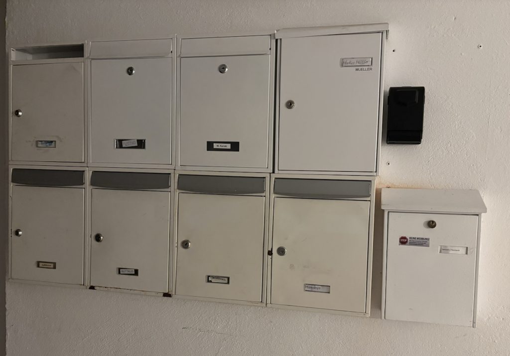 Ferienwohnung Karlstraße Eisenach – Briefkasten und Schlüsselbox für kontaktlosen Check-in